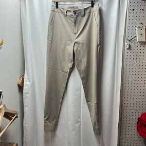 Tee Up Tan Khaki Joggers Golf Pants Made in USA- 32